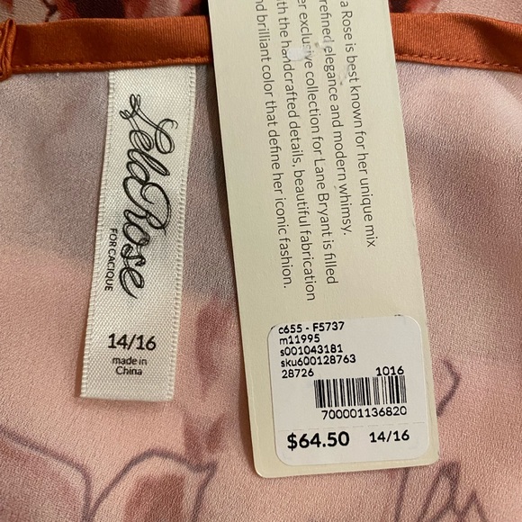 Cacique Intimates & Sleepwear Lela Rose For Cacique Pink Floral